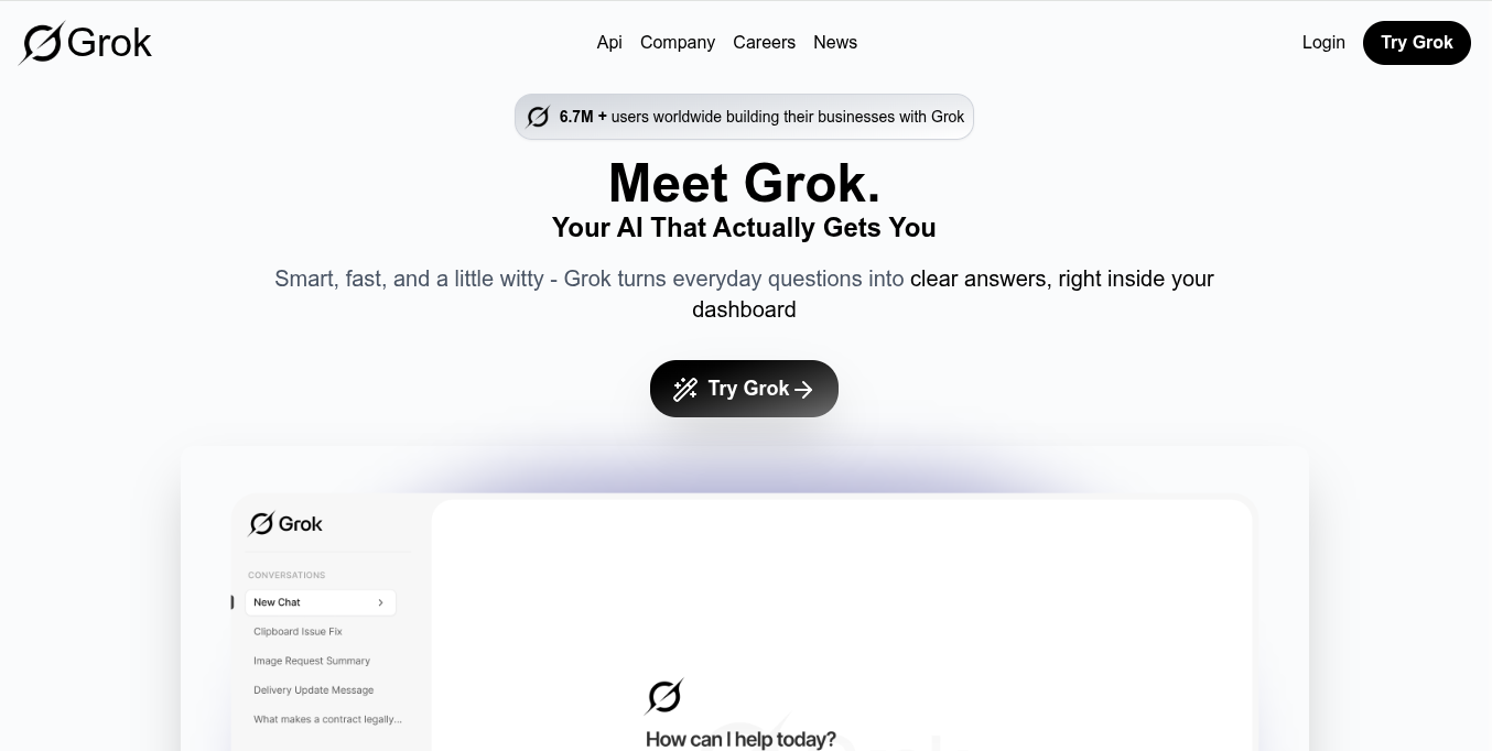 Grok Hero Concept